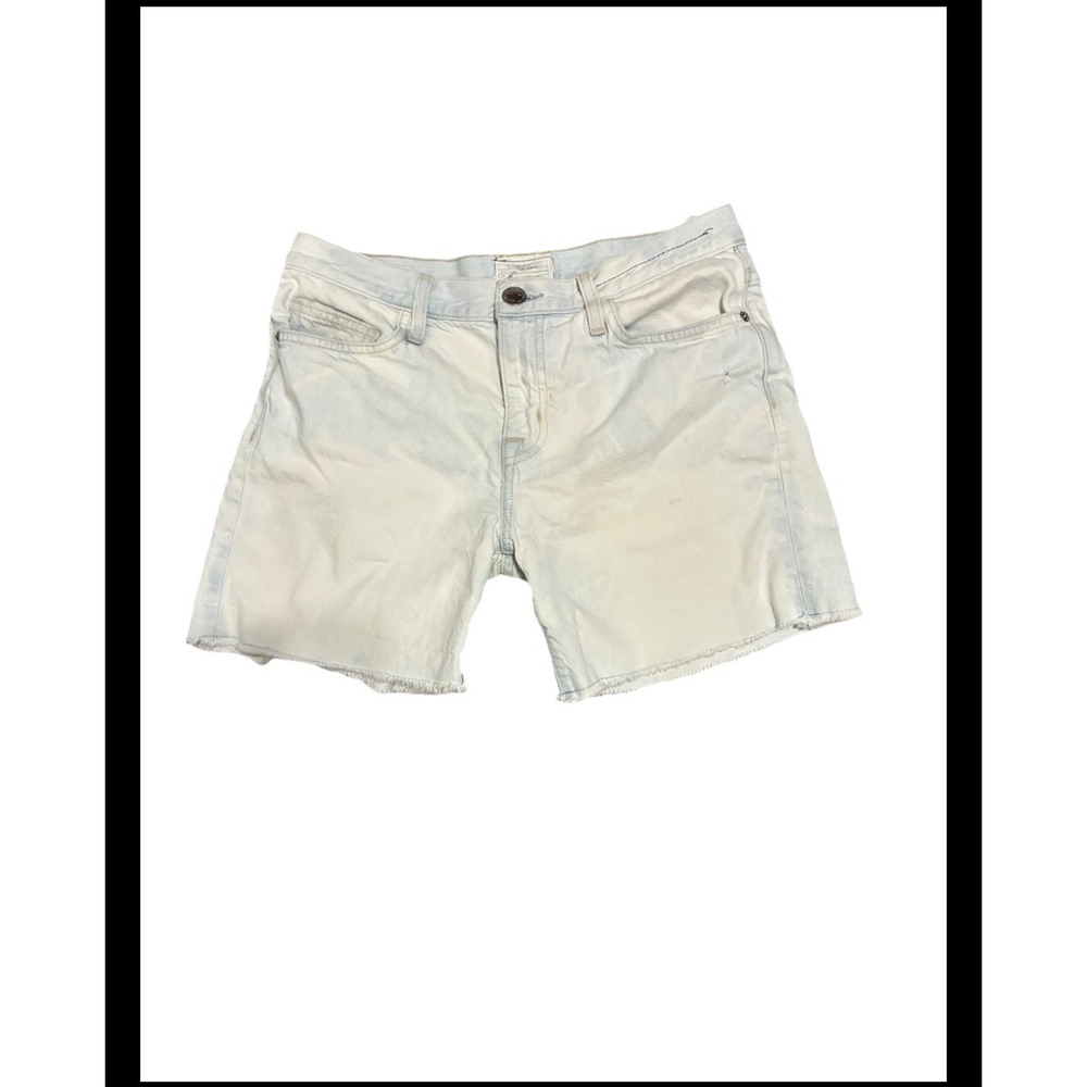 Current Elliott Light Wash Denim Cut Off Shorts Size26 BlueRaw Hem Summer Casual